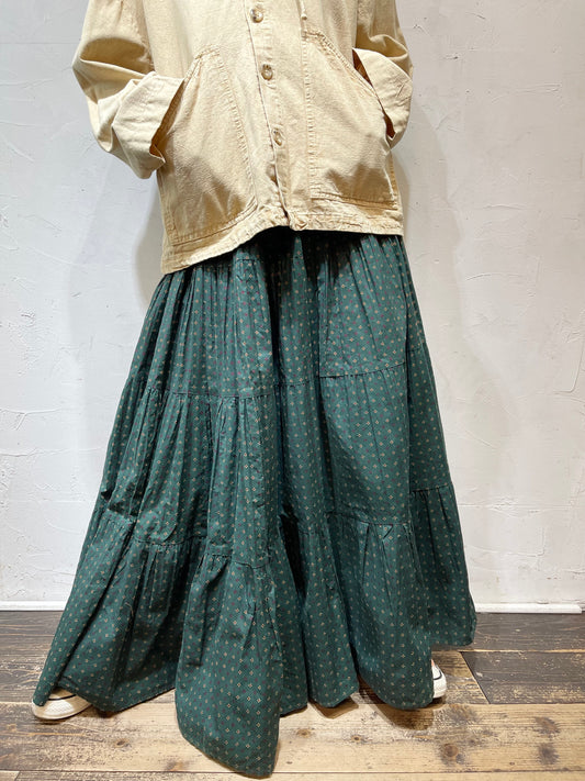 Vintage Tiered Skirt MADE IN  USA [A26048]