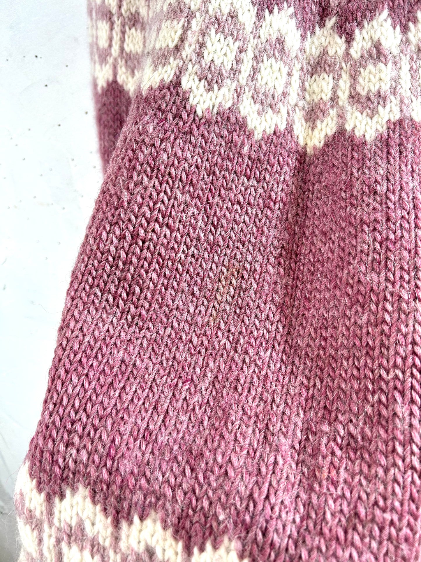 Vintage Hand Knit Sweater MADE IN GREAT BRITAIN [L29141]