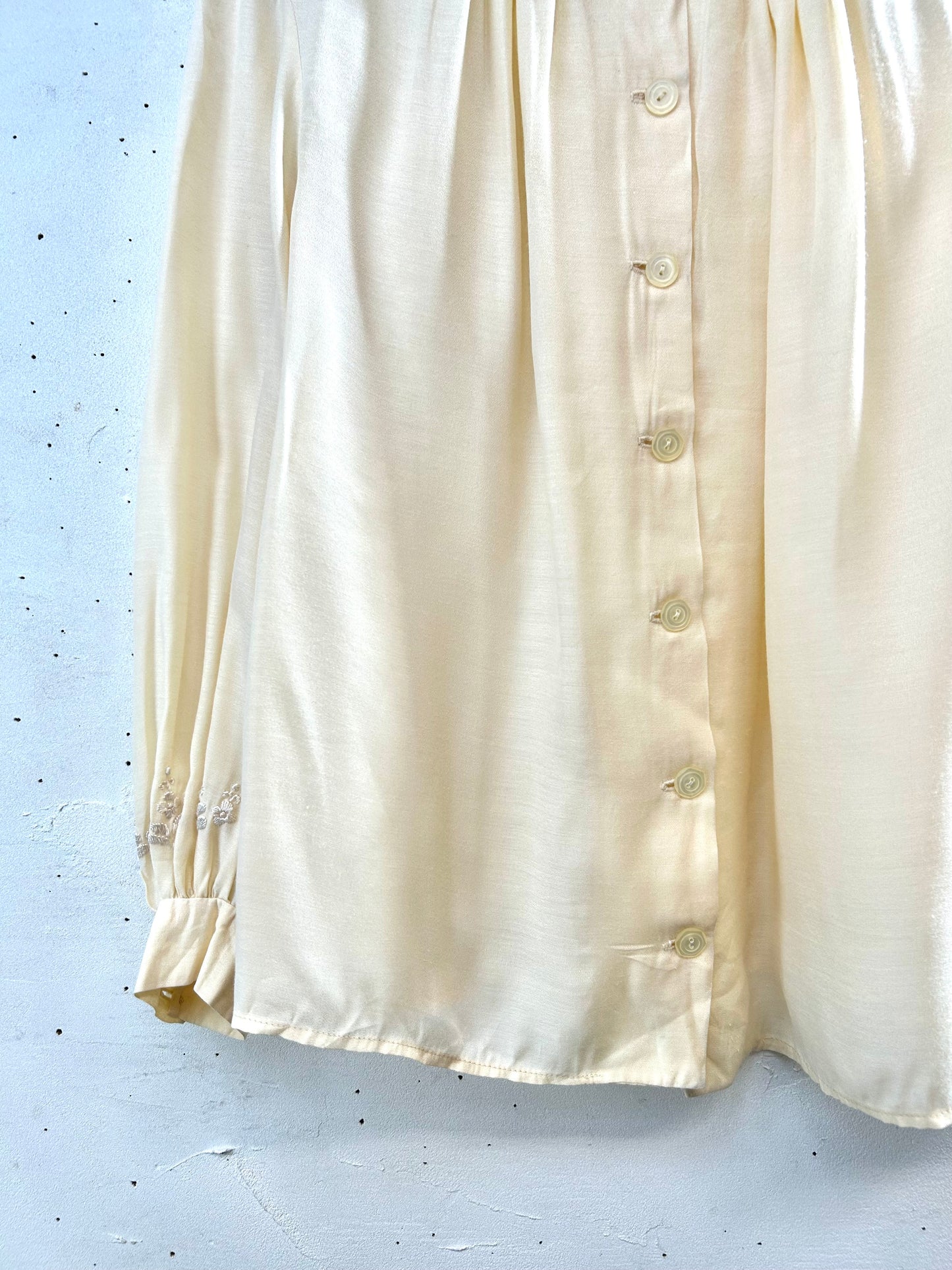 Vintage Off White Blouse  [K28908]