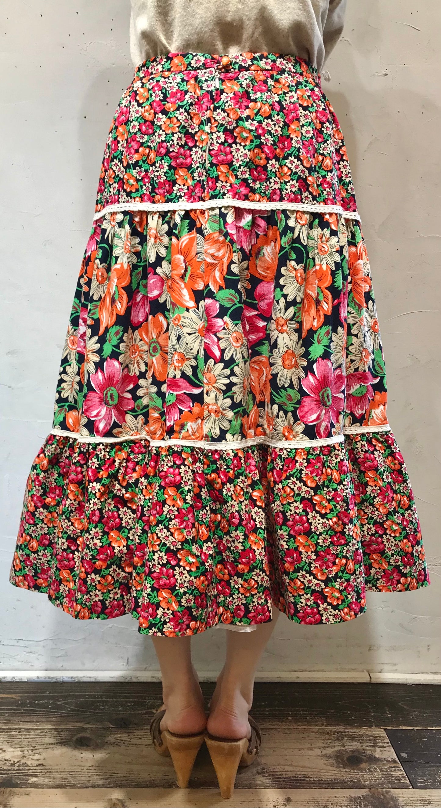 Vintage Tiered Skirt [A26016]
