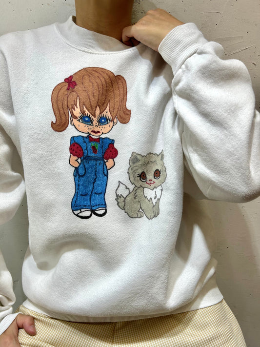 Vintage Hand Painted Sweat [I24991]