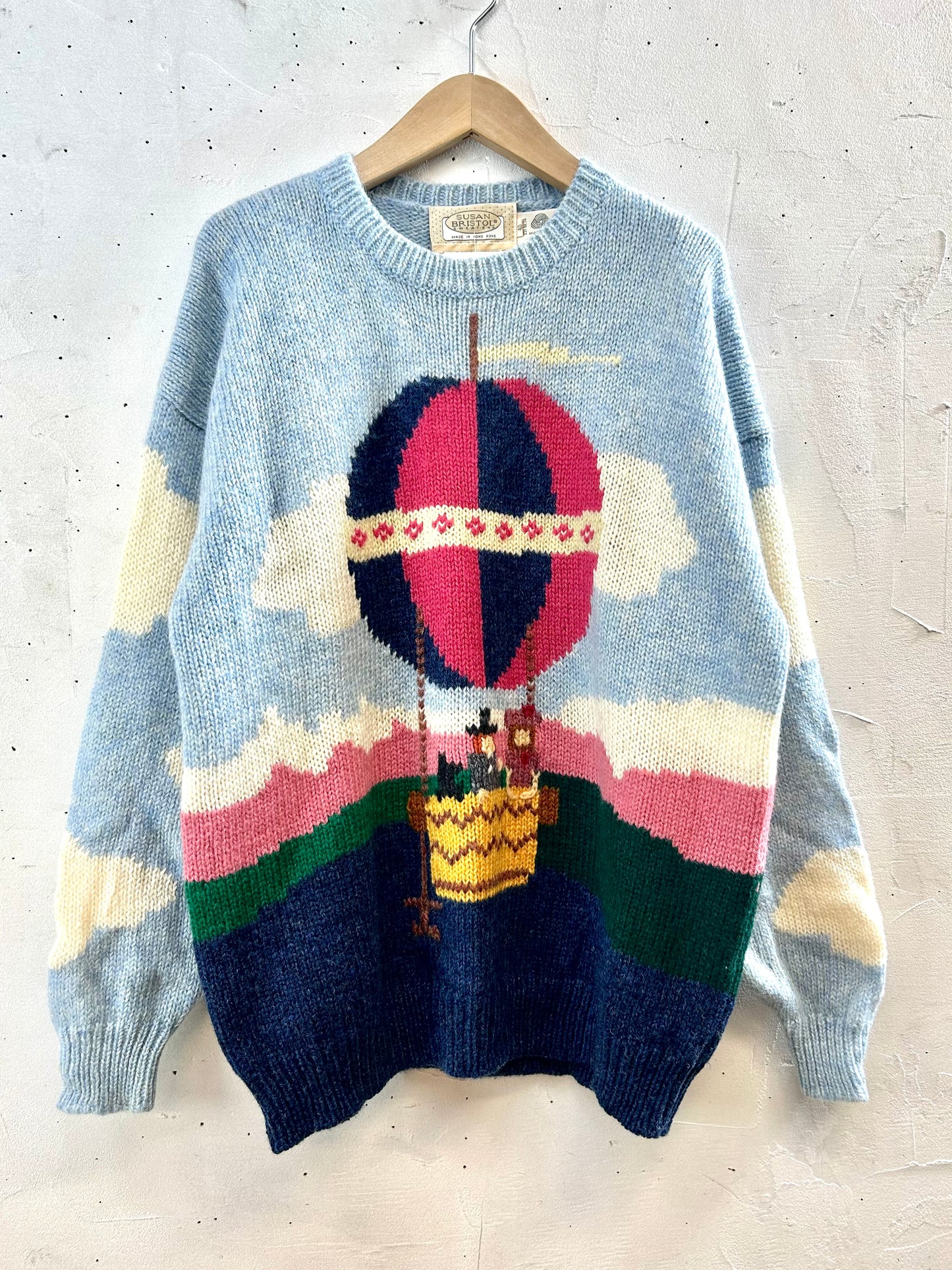 '80s Vintage Knit Sweater 〜SUSAN BRISTOL〜  [J28697]