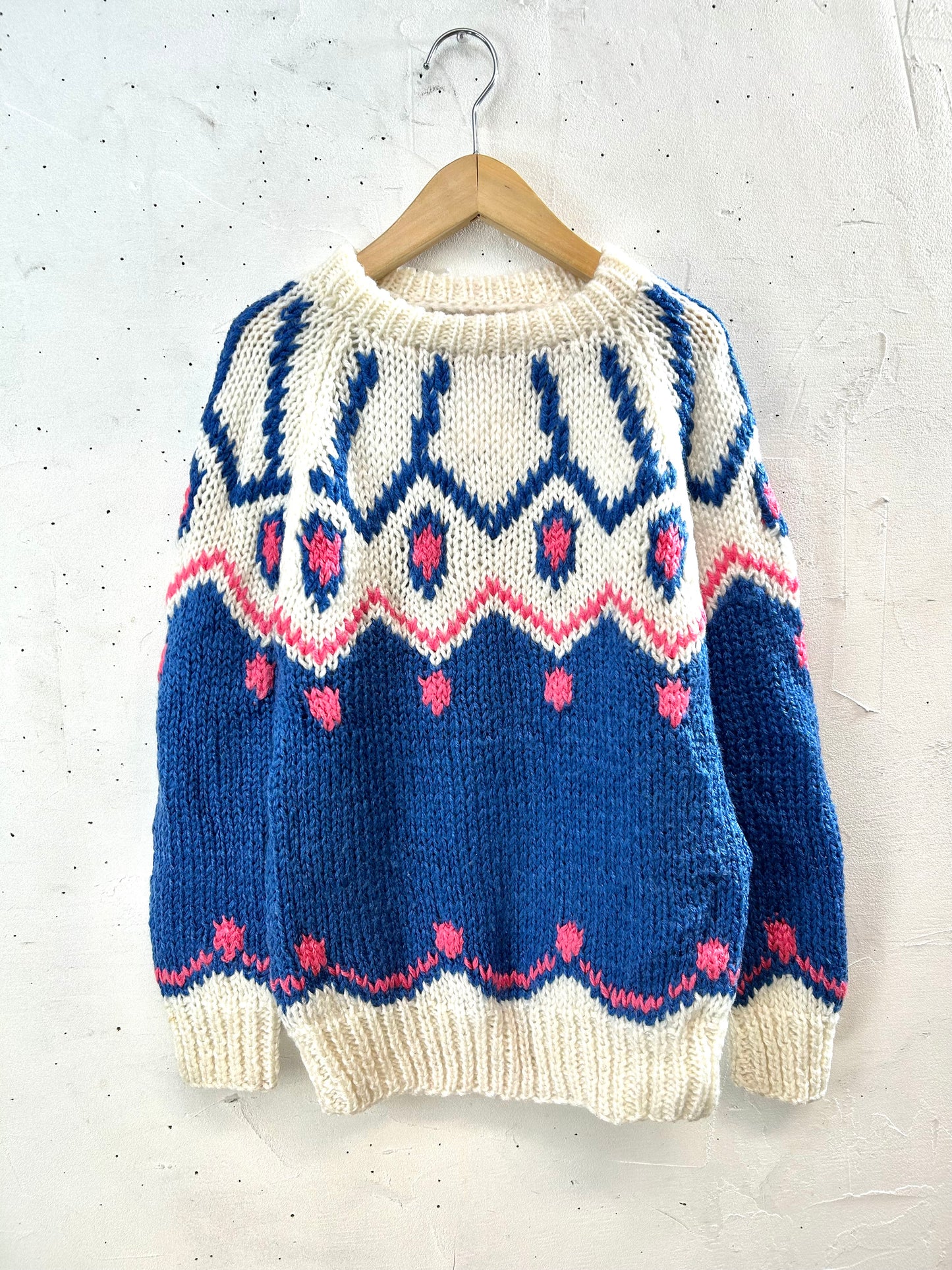 Vintage Hand Knit Sweater [L29137]