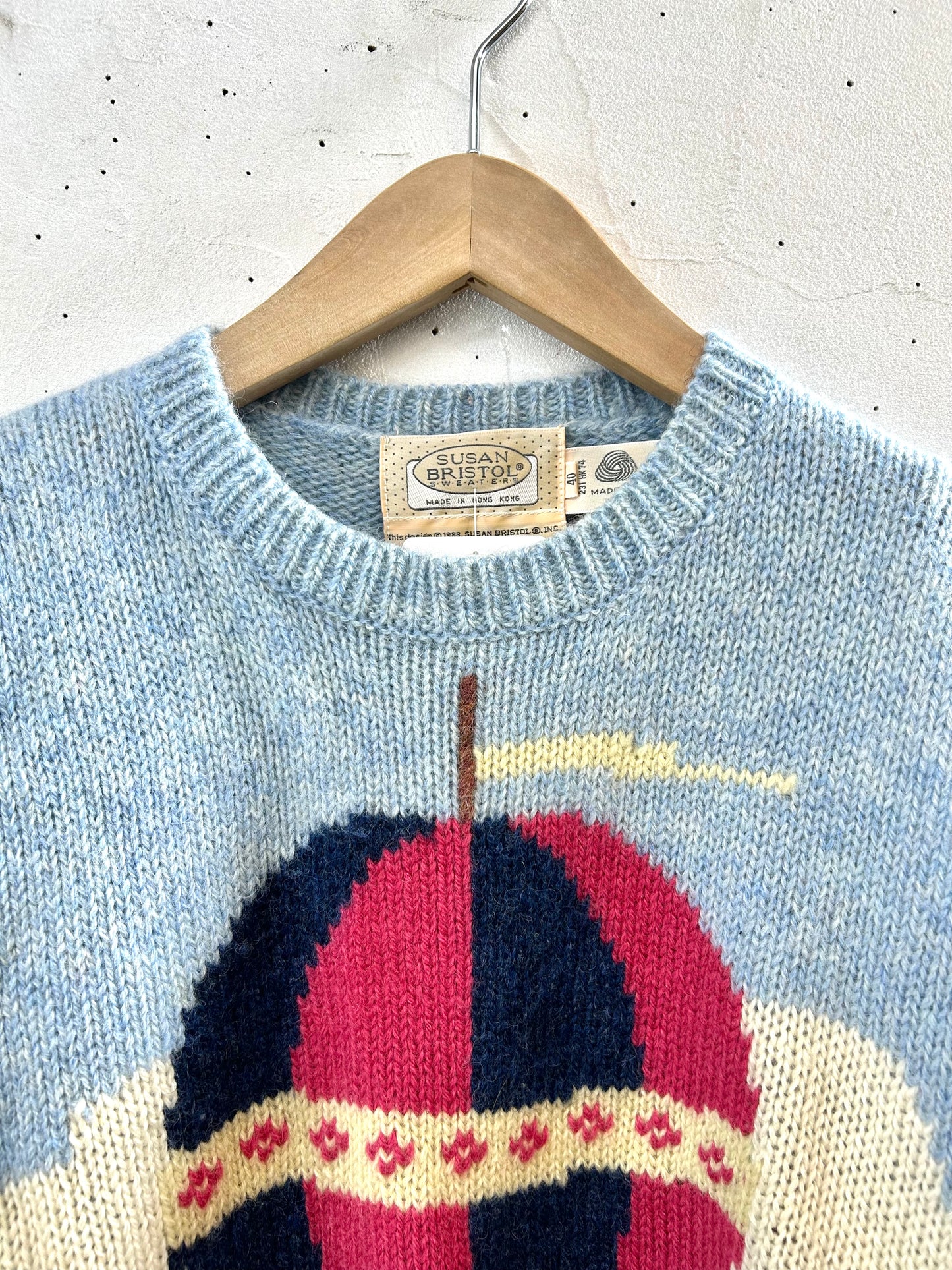 '80s Vintage Knit Sweater 〜SUSAN BRISTOL〜  [J28697]