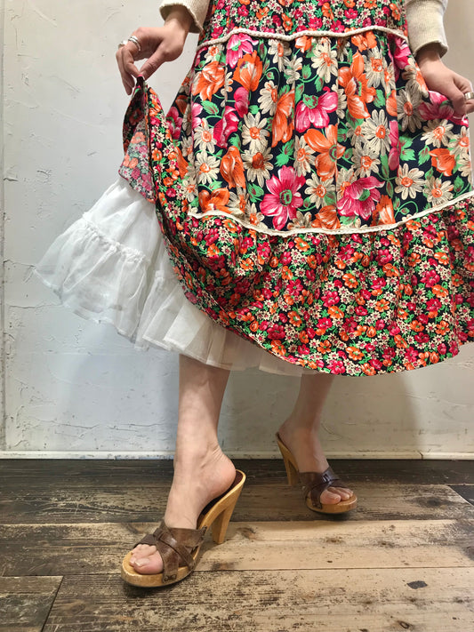 Vintage Tiered Skirt [A26016]