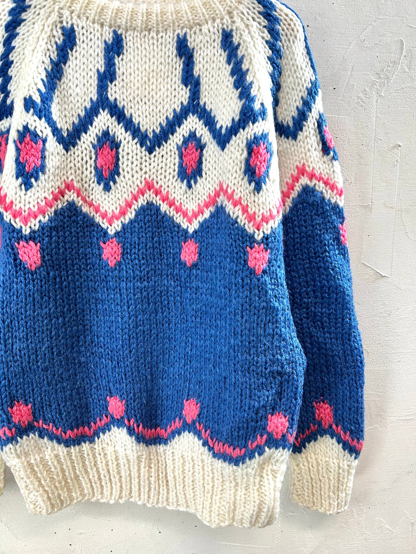 Vintage Hand Knit Sweater [L29137]