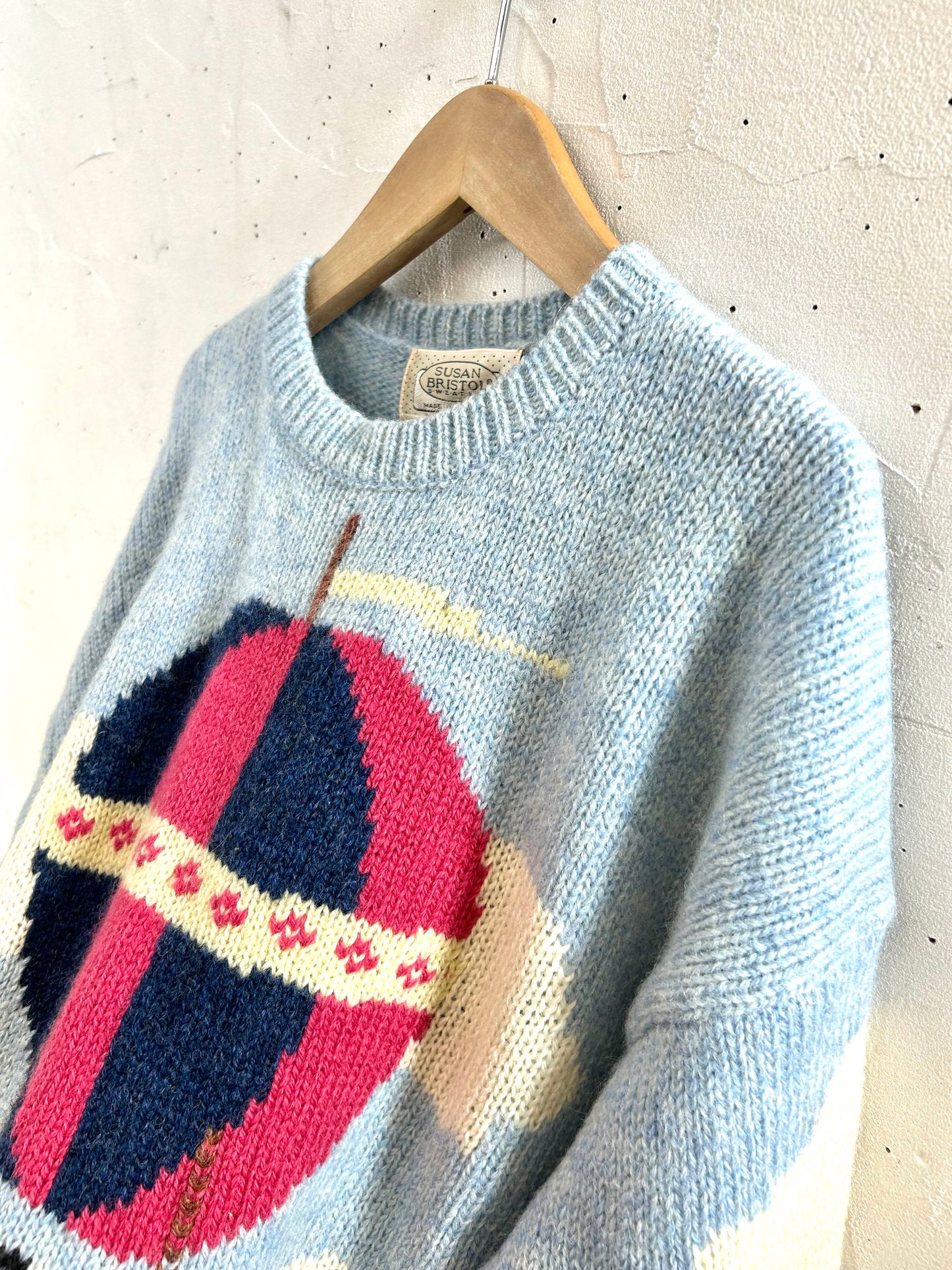 '80s Vintage Knit Sweater 〜SUSAN BRISTOL〜  [J28697]