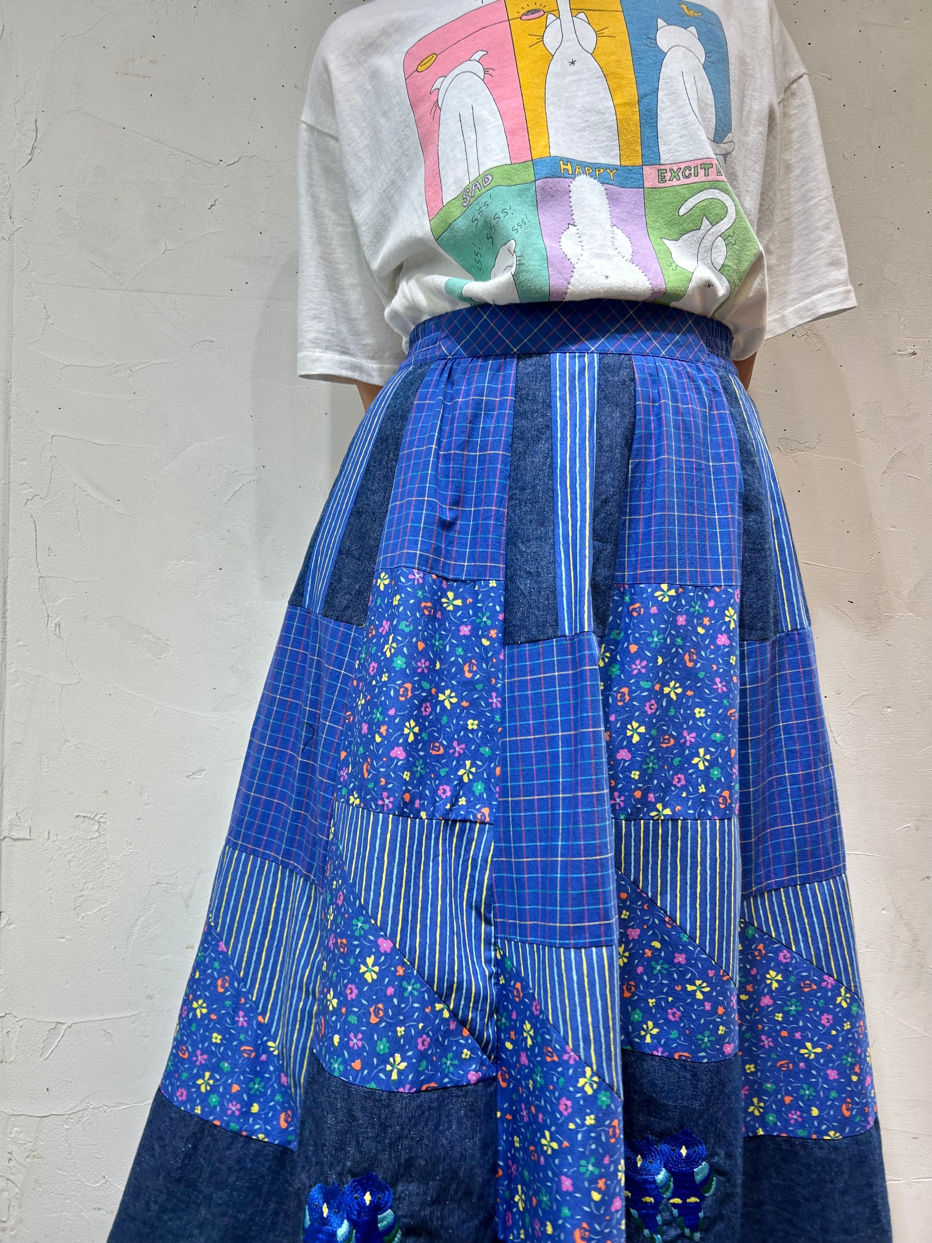 Vintage Patchwork Skirt 〜sigikid〜 [E27152] – GROGGROG