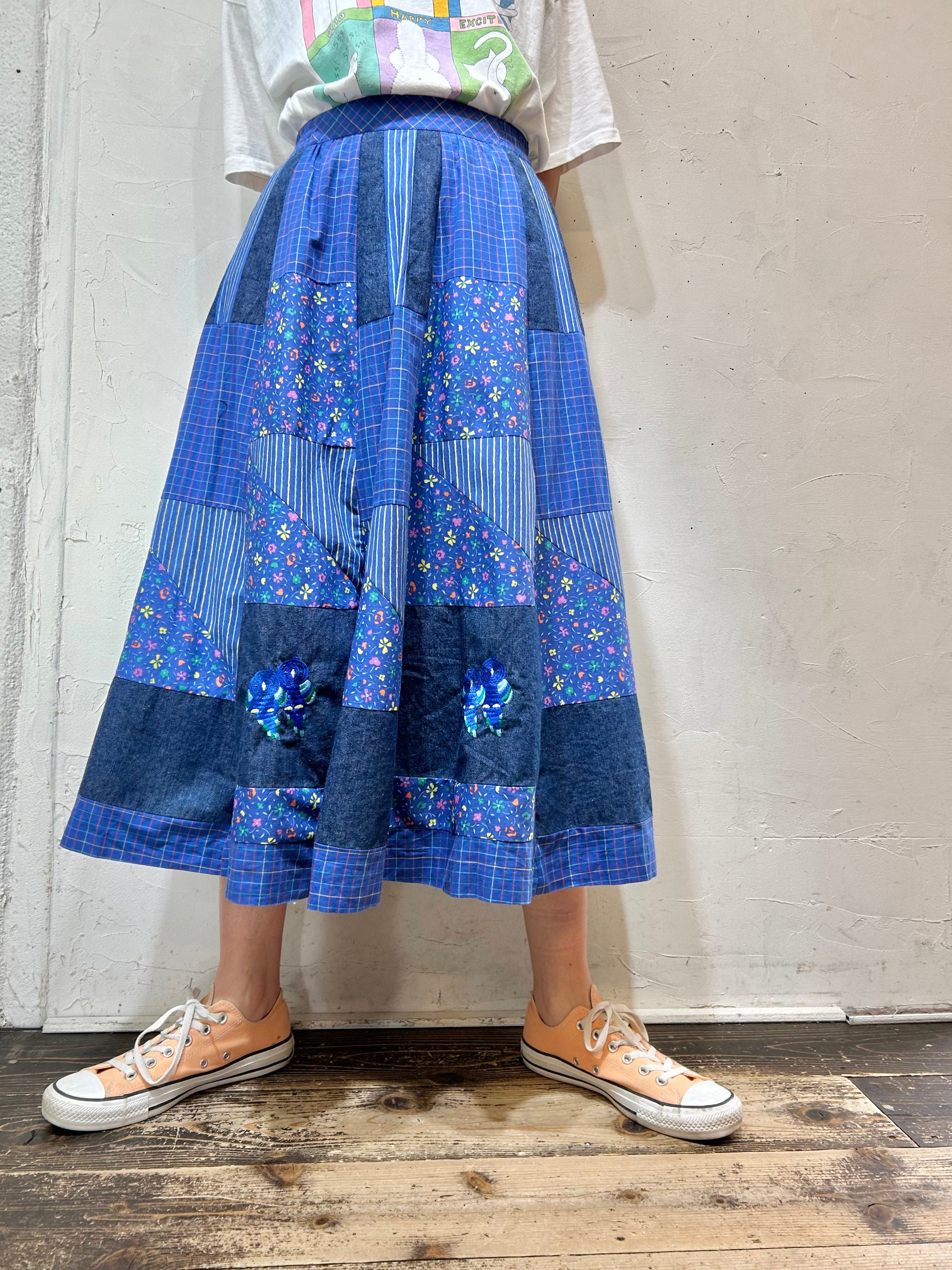 Vintage Patchwork Skirt 〜sigikid〜 [E27152] – GROGGROG