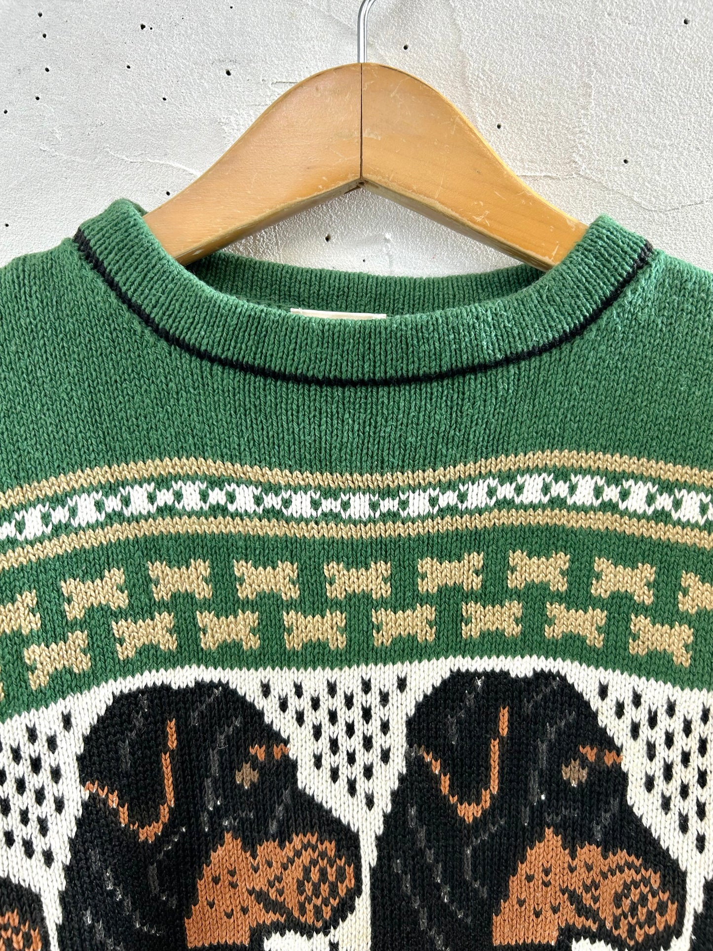 Vintage Fancy Knit Sweater  [J28696]