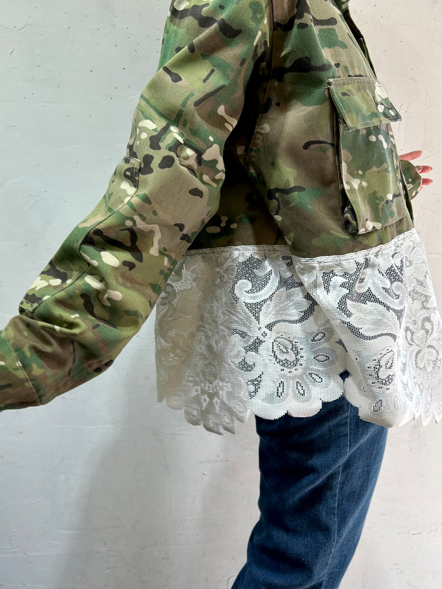 Vintage Military × Lace Jacket 〜Amy Nina〜 [C26567]