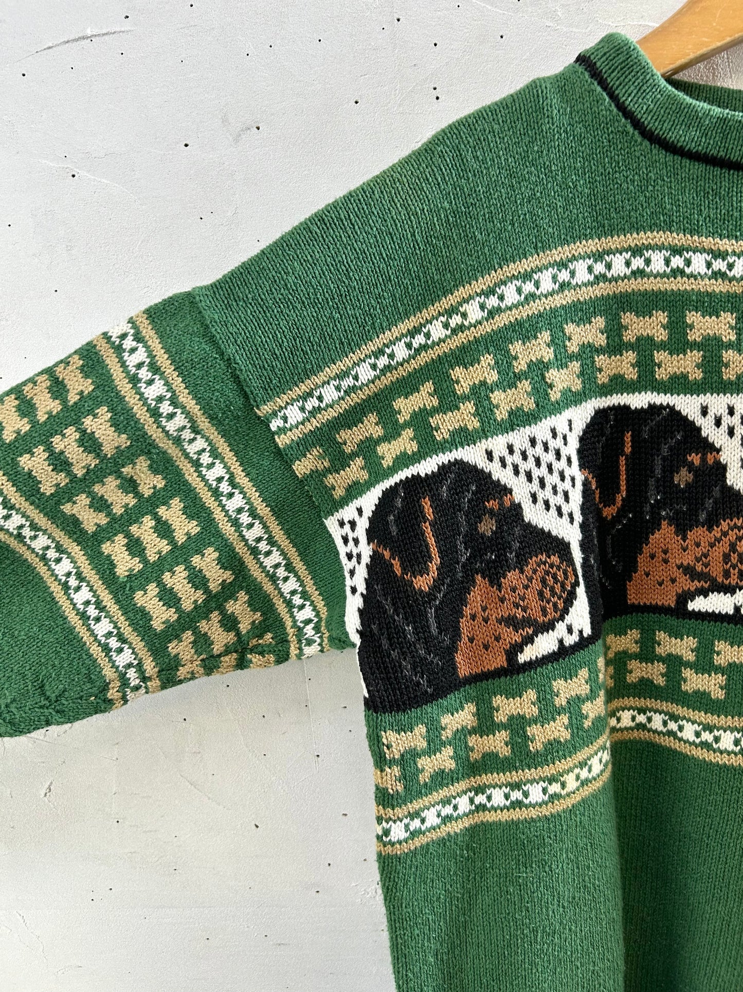 Vintage Fancy Knit Sweater  [J28696]