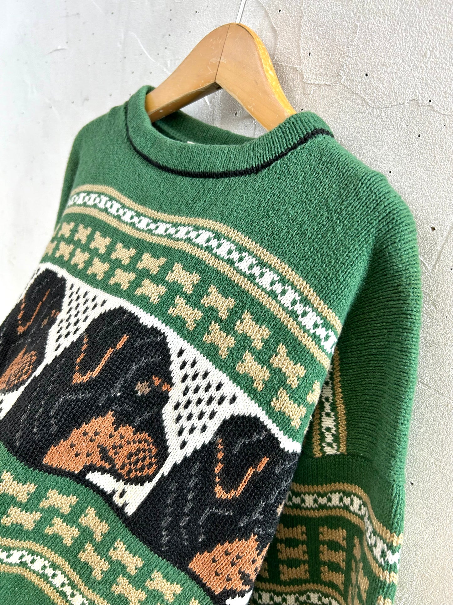 Vintage Fancy Knit Sweater  [J28696]