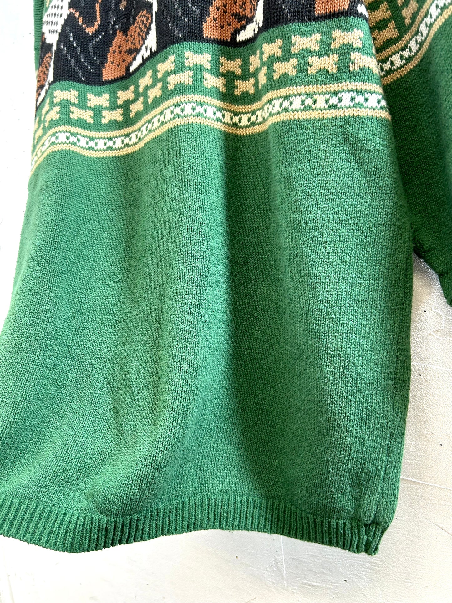 Vintage Fancy Knit Sweater  [J28696]