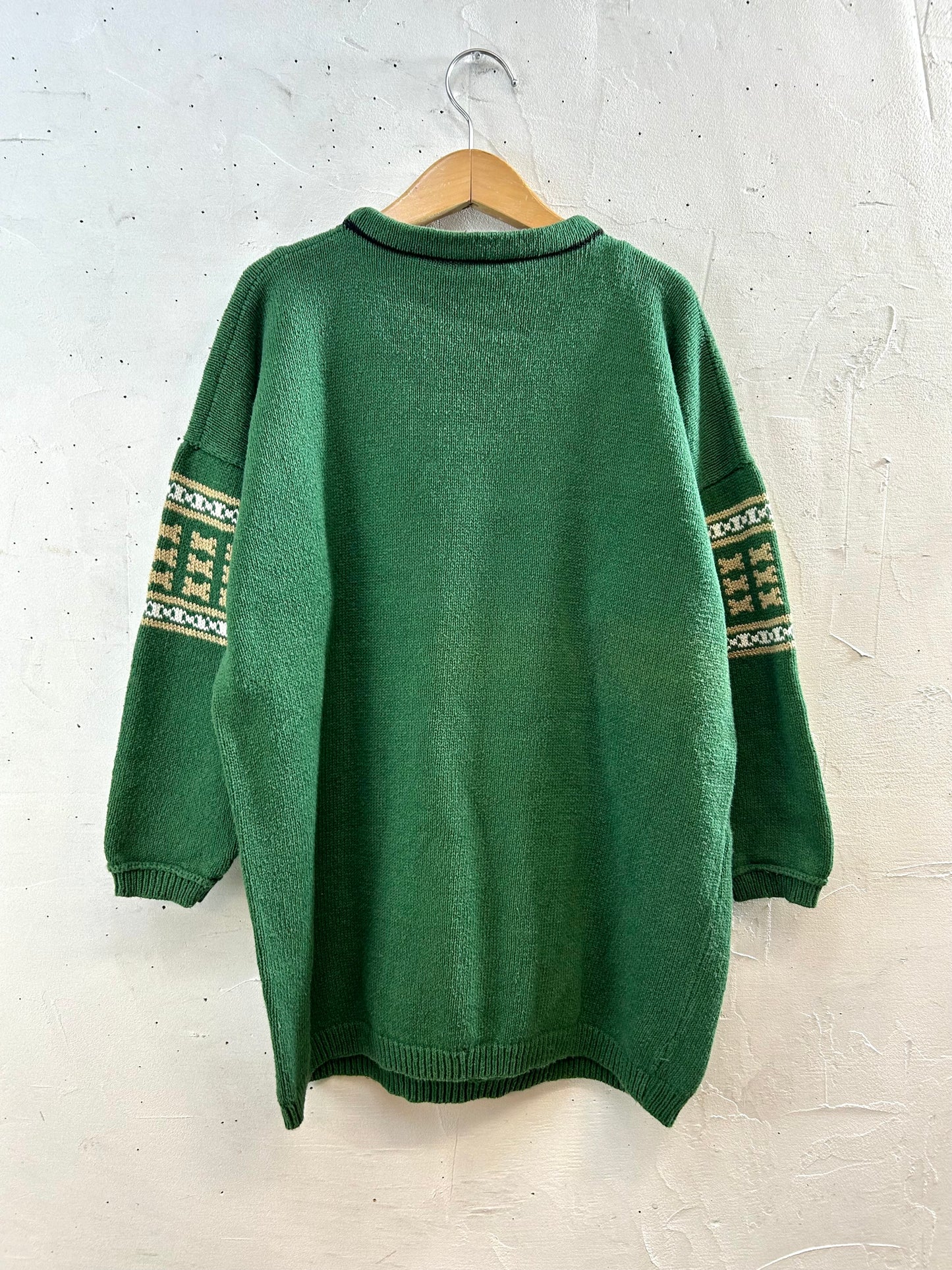 Vintage Fancy Knit Sweater  [J28696]