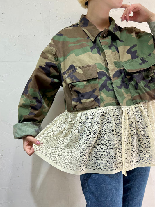 Vintage Military × Lace Jacket 〜Amy Nina〜 [C26568]