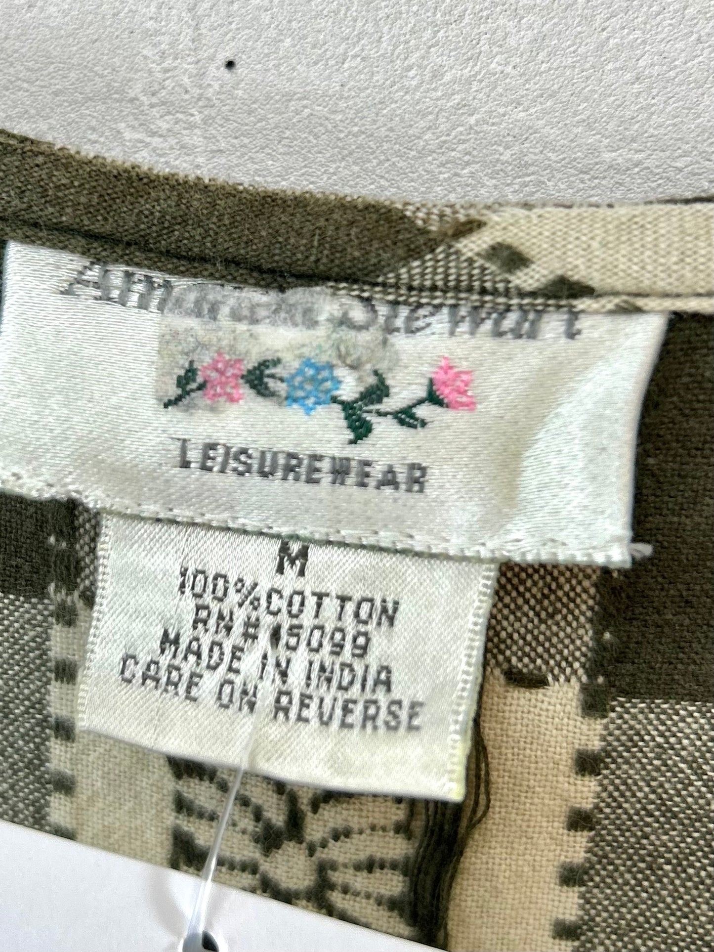 Vintage Cotton Dress MADE IN  INDIA [E30219]