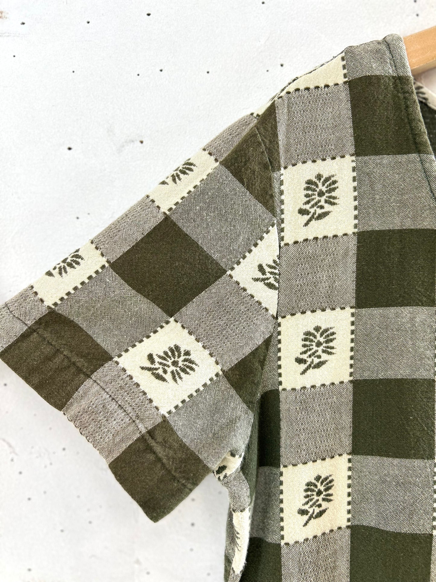 Vintage Cotton Dress MADE IN  INDIA [E30219]
