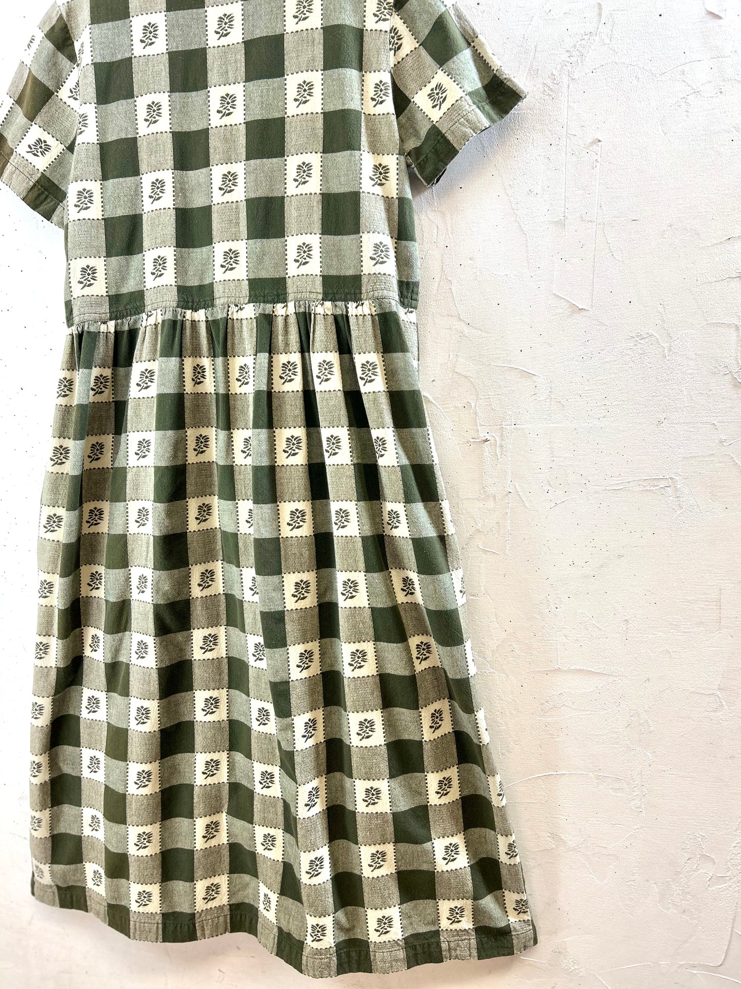 Vintage Cotton Dress MADE IN  INDIA [E30219]
