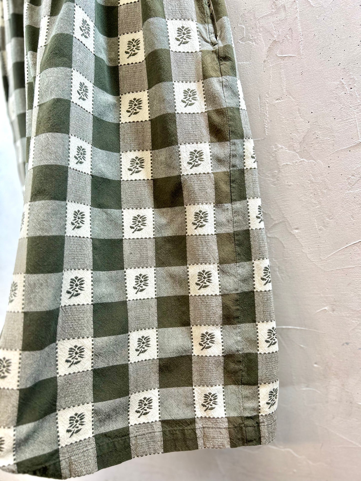 Vintage Cotton Dress MADE IN  INDIA [E30219]
