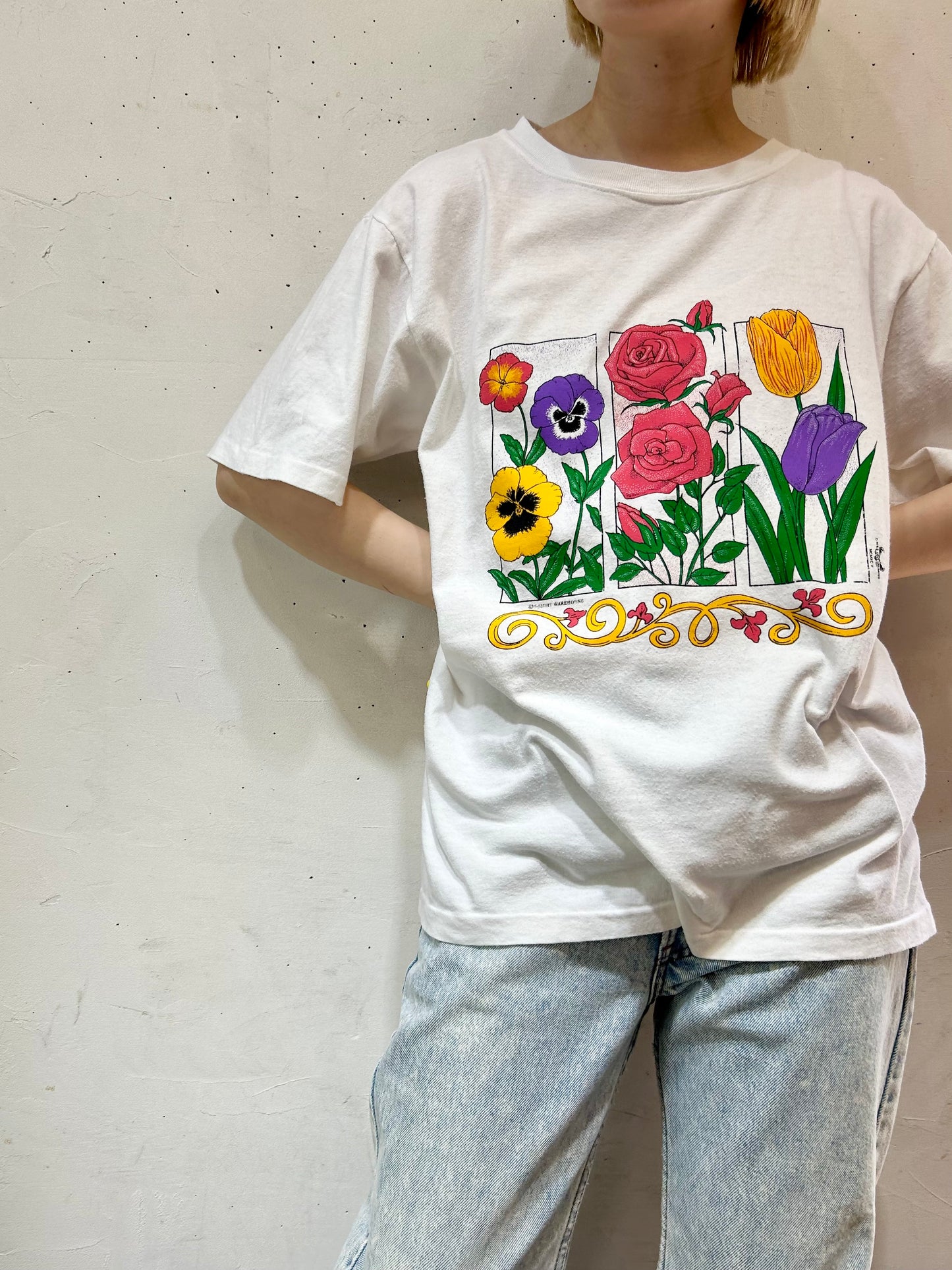 Vintage Cotton T-Shirt  MADE IN USA 〜[E27007]