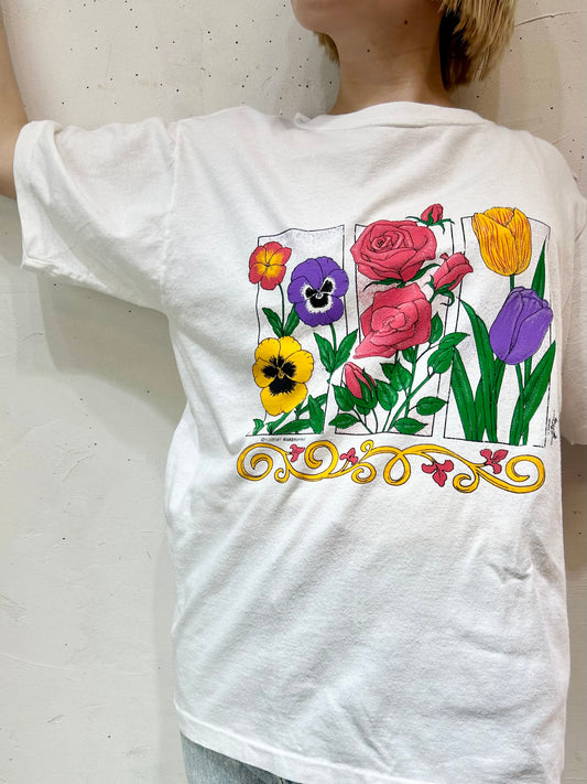 Vintage Cotton T-Shirt  MADE IN USA 〜[E27007]