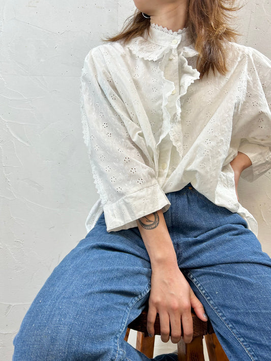 Vintage White Blouse [F27608]