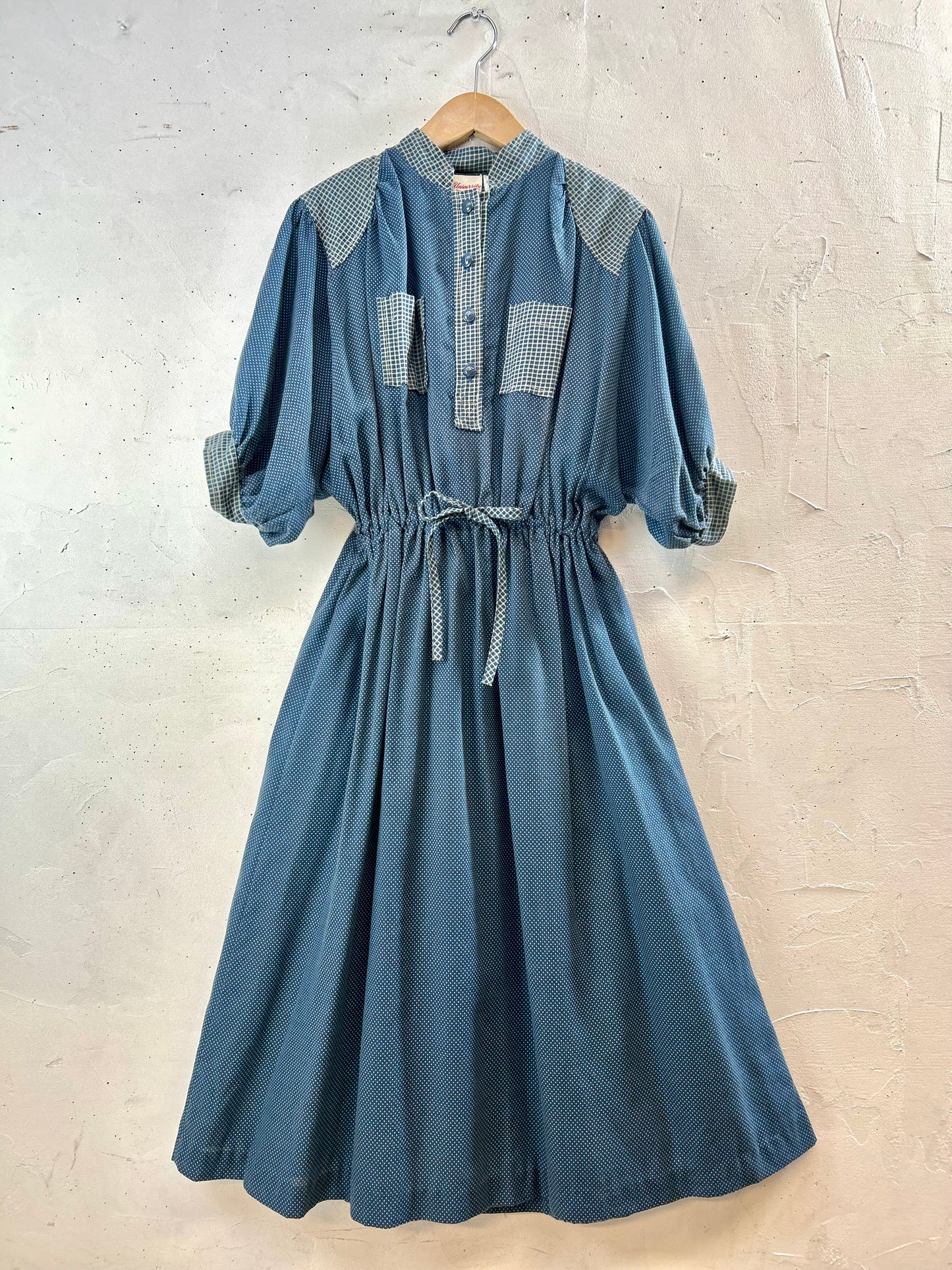 Vintage  Dress MADE IN USA [E30218]