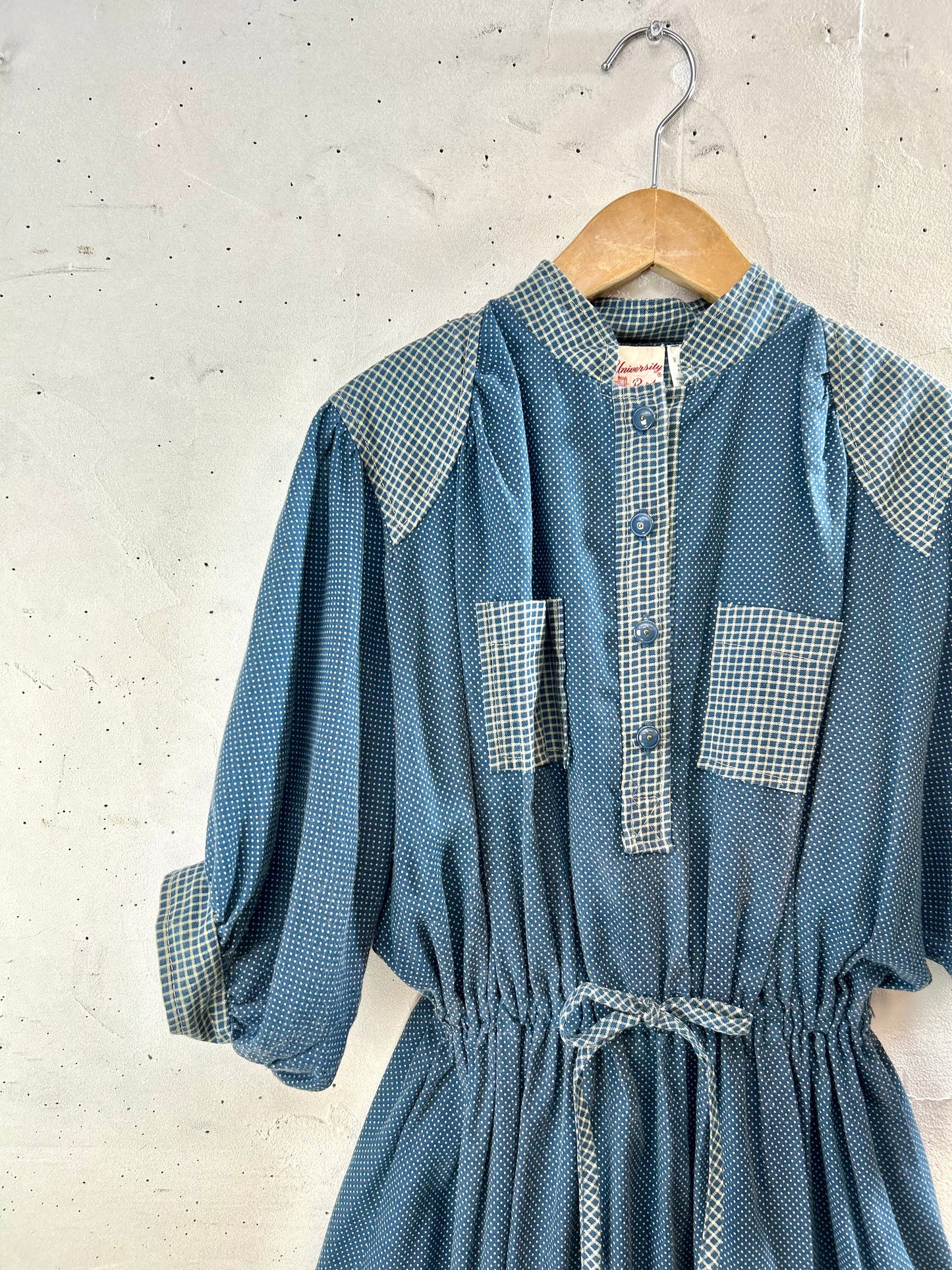Vintage  Dress MADE IN USA [E30218]