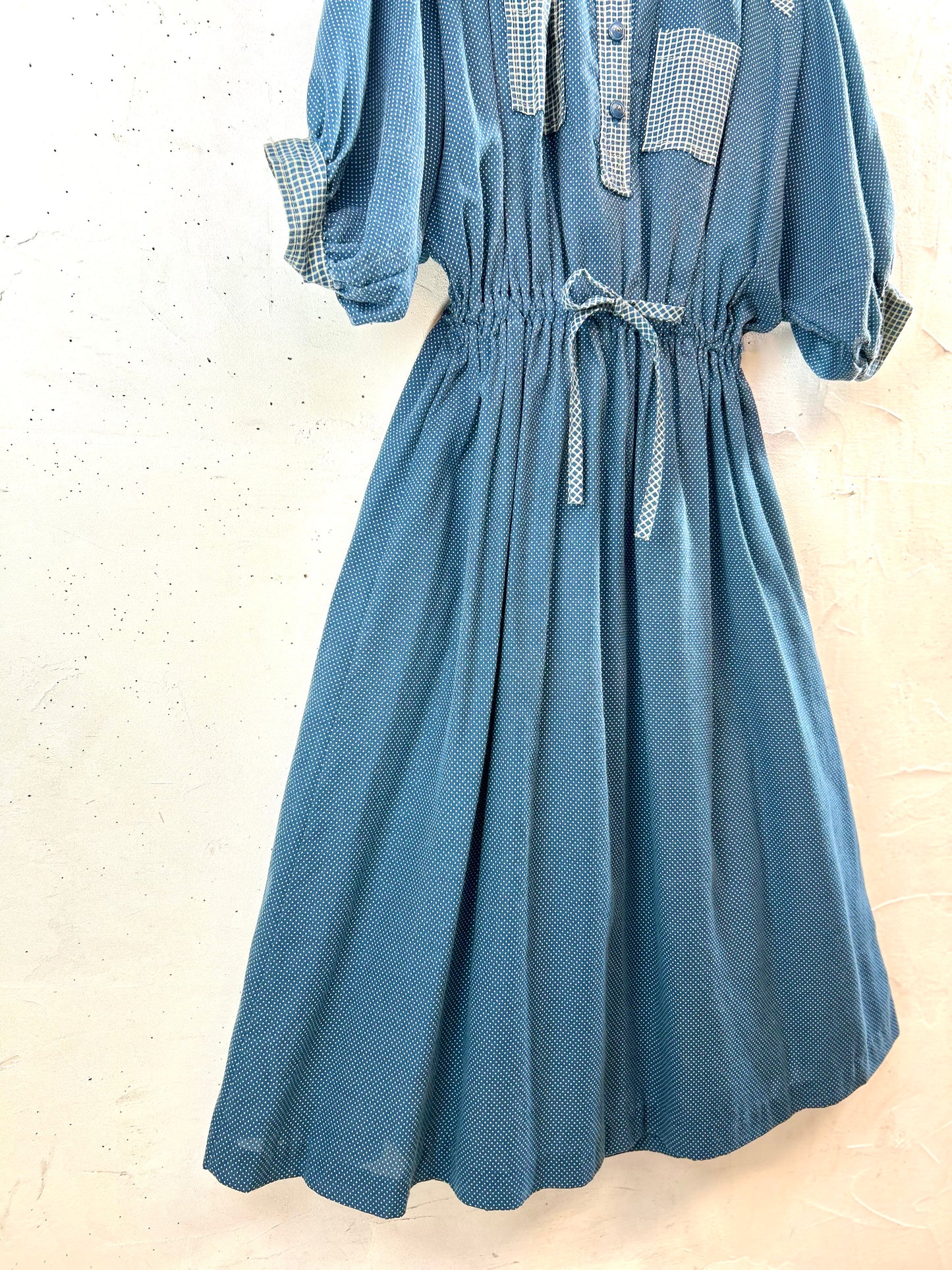 Vintage  Dress MADE IN USA [E30218]
