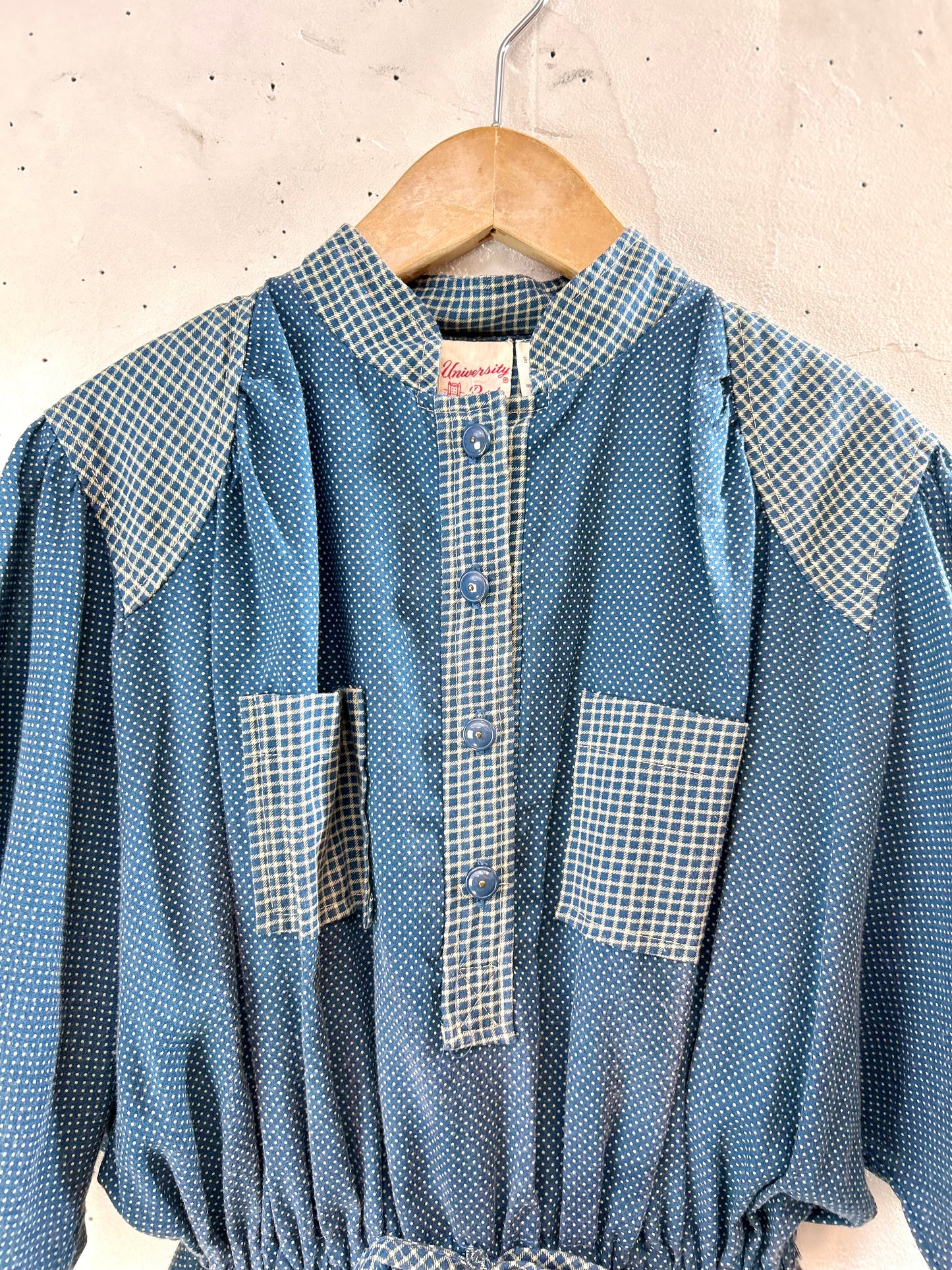 Vintage  Dress MADE IN USA [E30218]