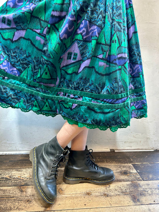 Vintage Tyrol Skirt 〜MADE IN WEST GERMANY〜 [K25643]