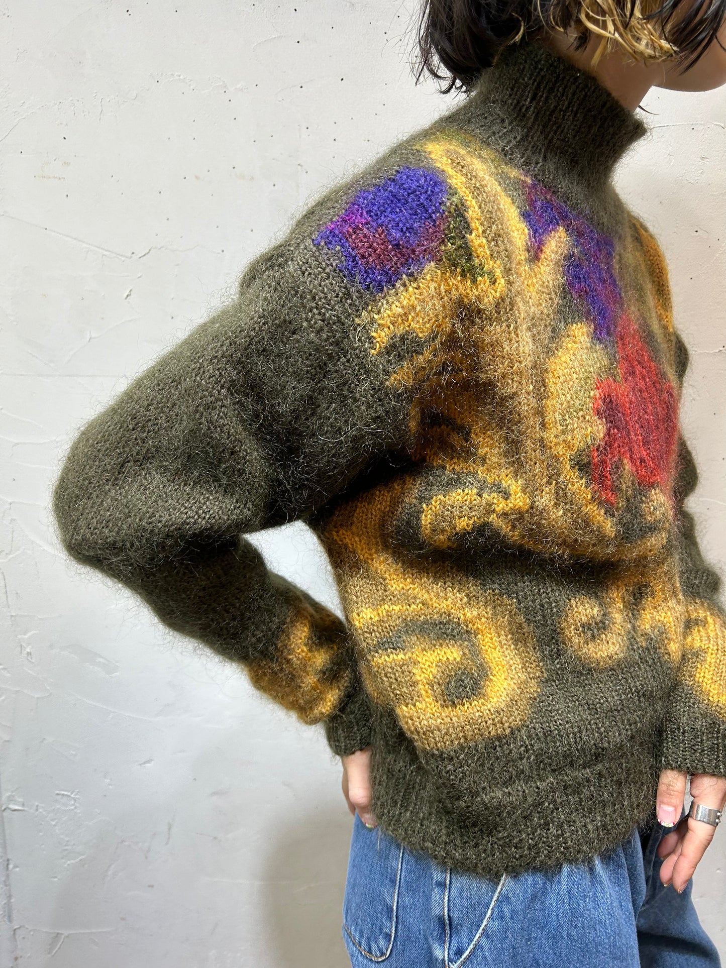 Vintage Mohair Knit Sweater [L25875]