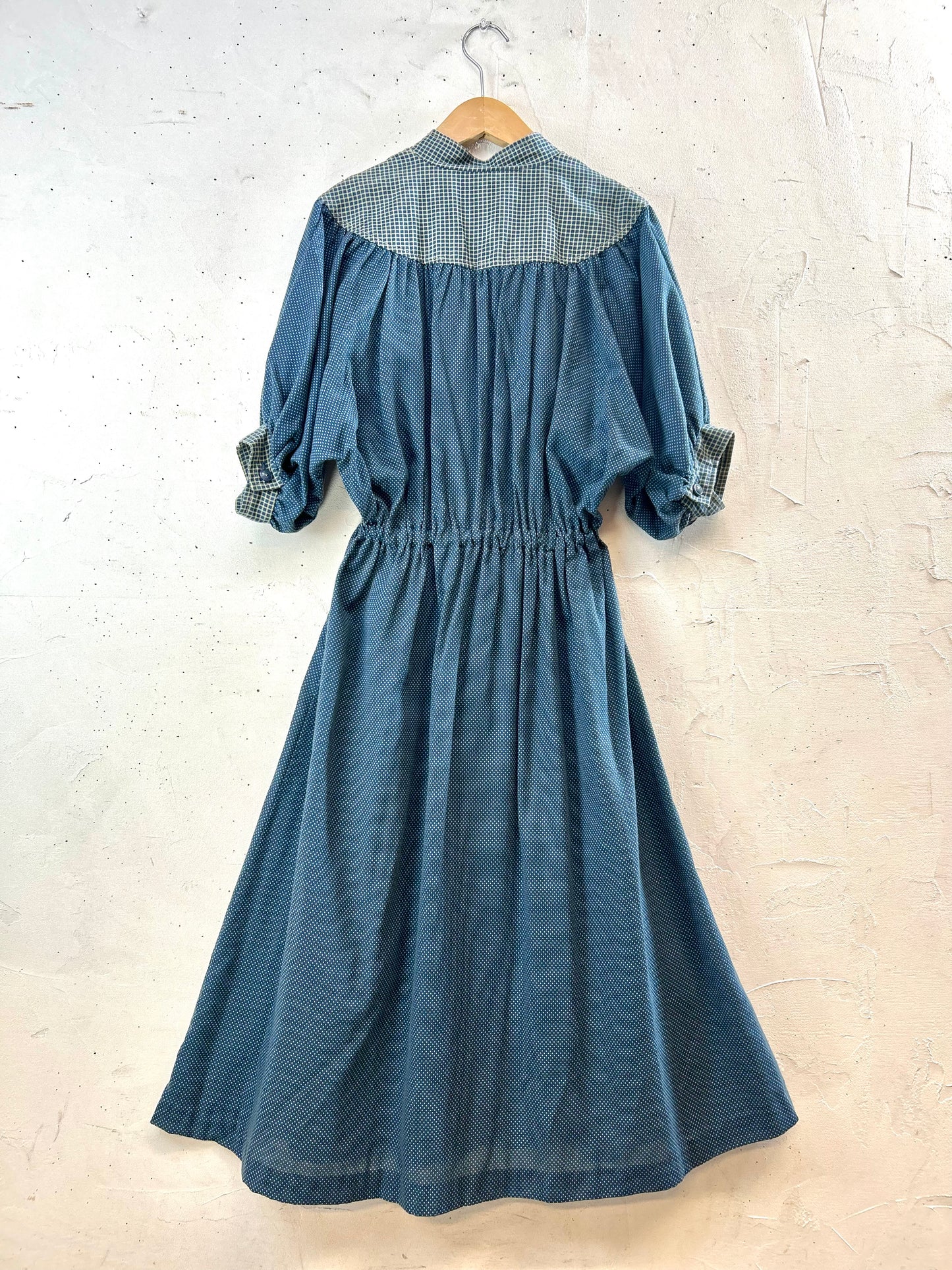 Vintage  Dress MADE IN USA [E30218]