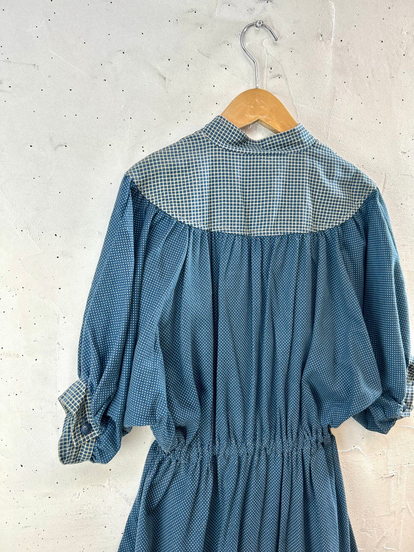 Vintage  Dress MADE IN USA [E30218]