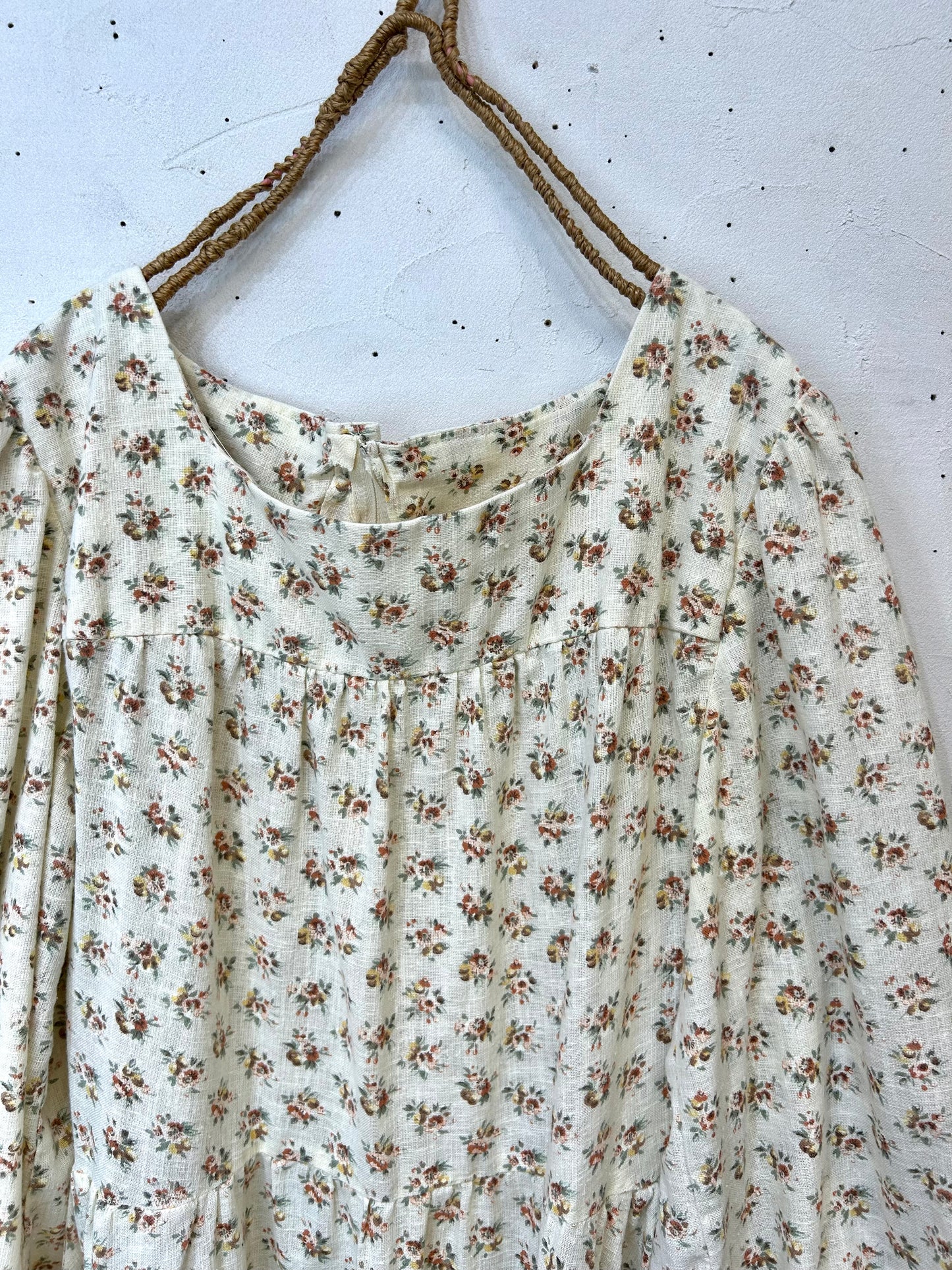 ’70s Flower Dress [I24994]