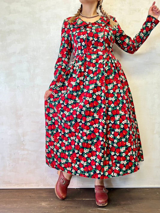 ’80s Vintage Dress 〜LESLIE LUCKS〜 [H28267]