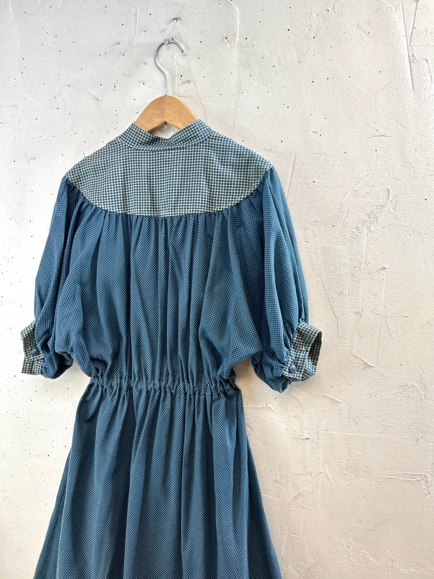 Vintage  Dress MADE IN USA [E30218]