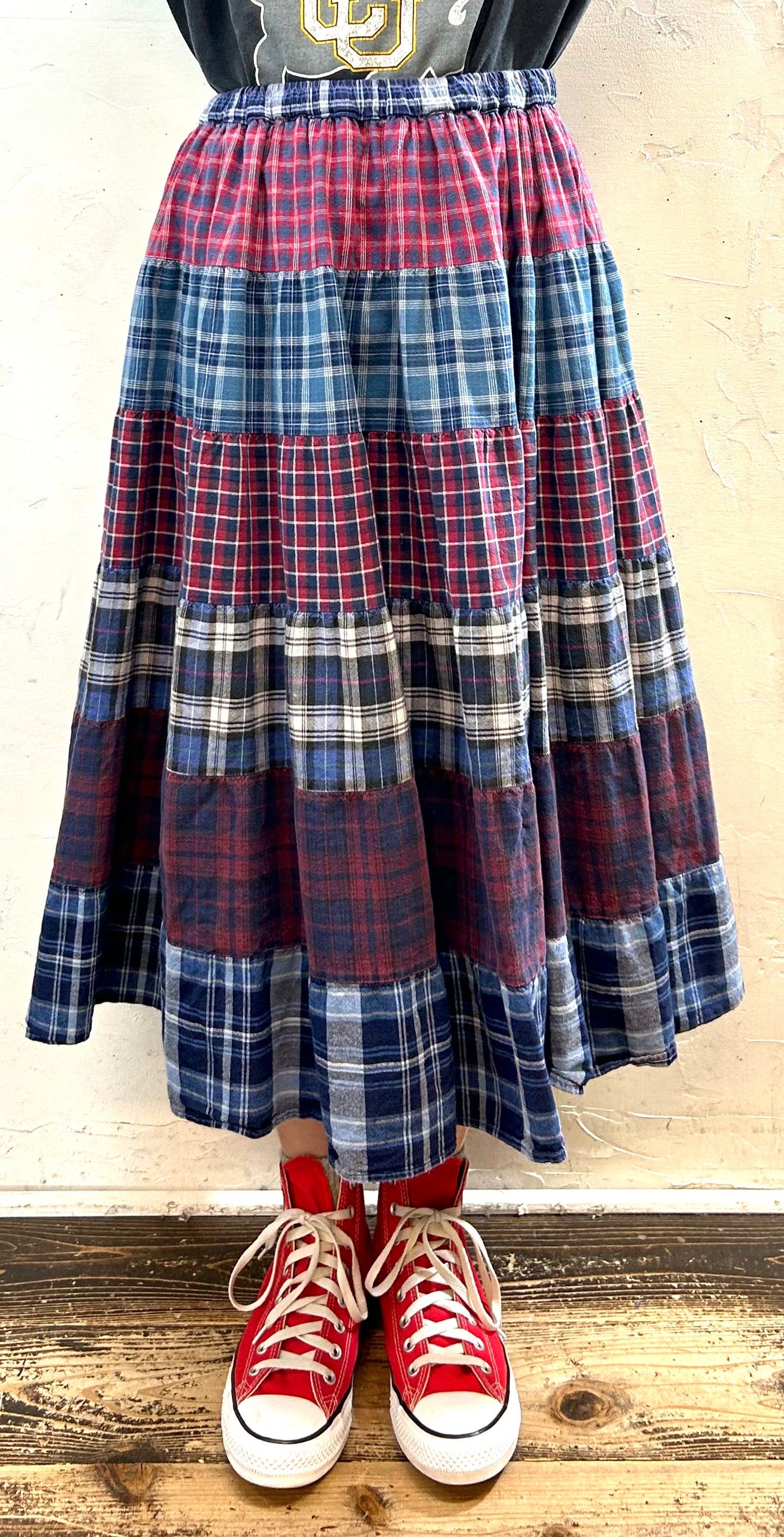 Vintage Tiered Skirt [J286934]