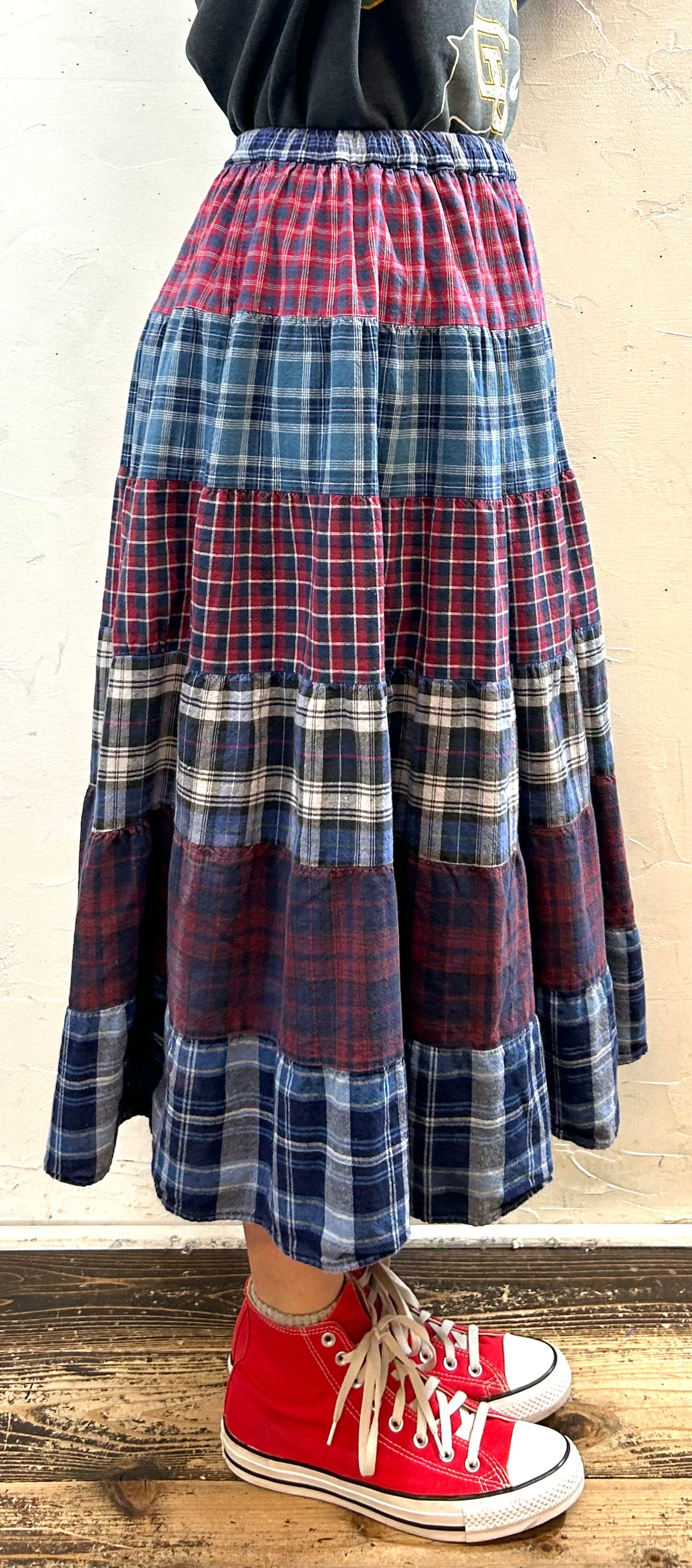 Vintage Tiered Skirt [J286934]