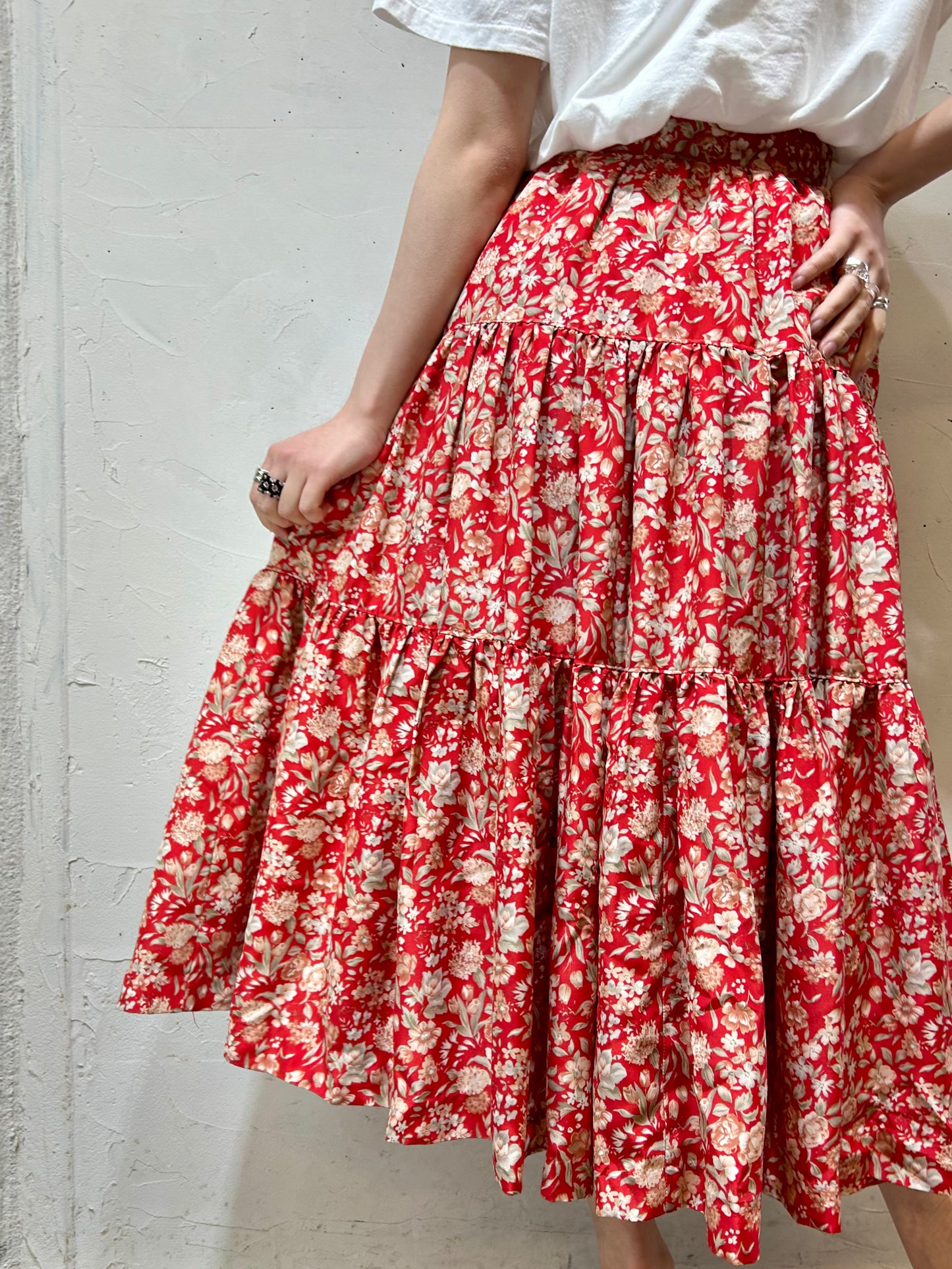 Vintage Tiered Skirt [D26751]