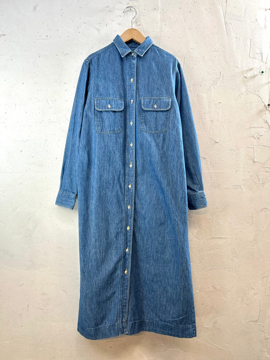 Vintage Denim Dress 〜L.L.Bean〜  [E30217]