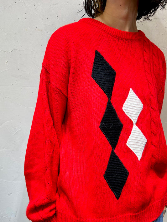 Vintage Knit Sweater [L25874]