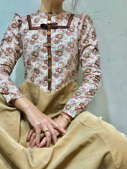 ’70s Flower Dress [H24747]