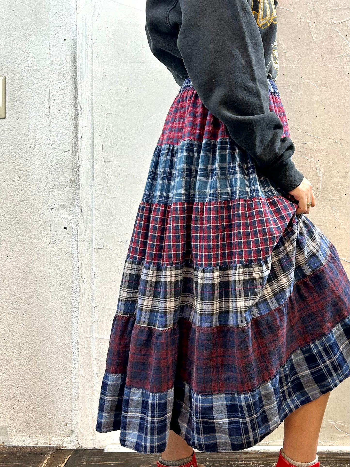 Vintage Tiered Skirt [J286934]