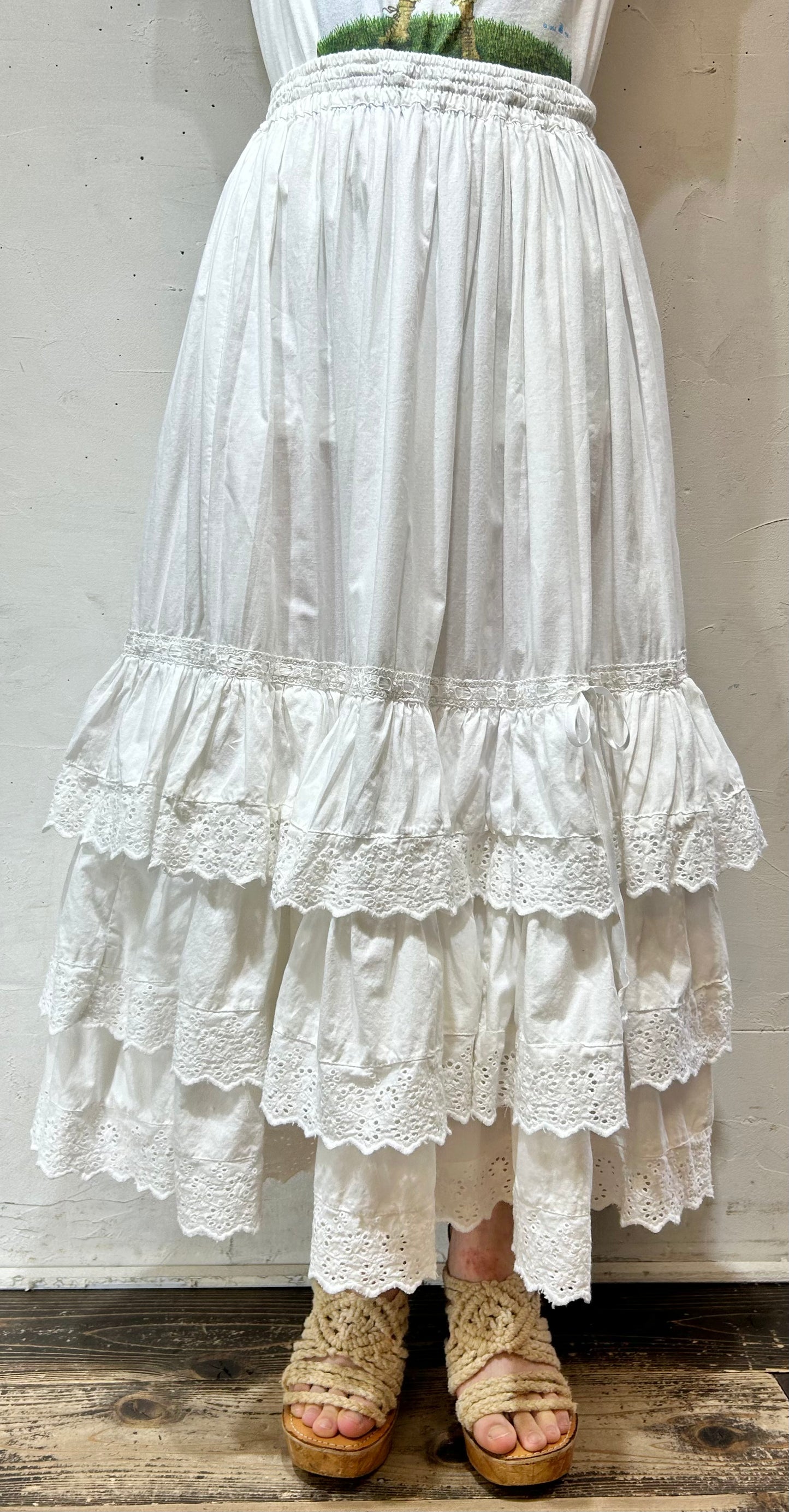 Vintage Tiered Skirt [D26899]