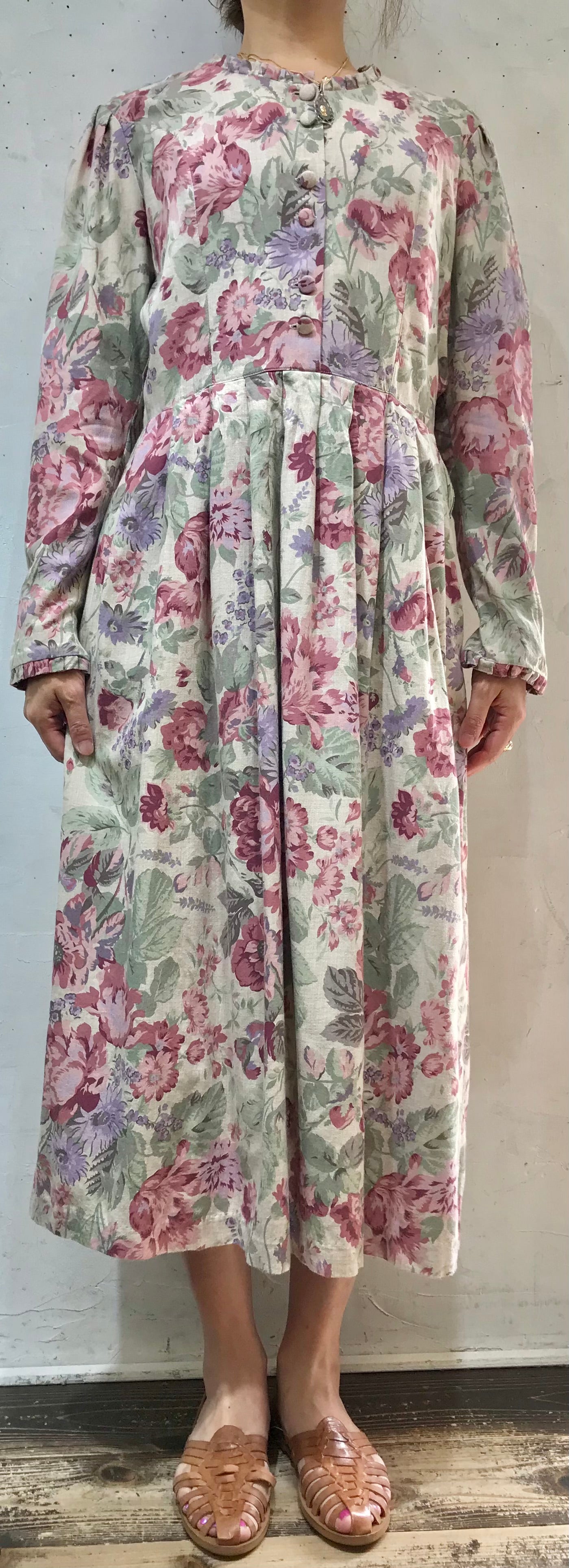 Vintage Flower Dress 〜Laura Ashley〜 [H24742]