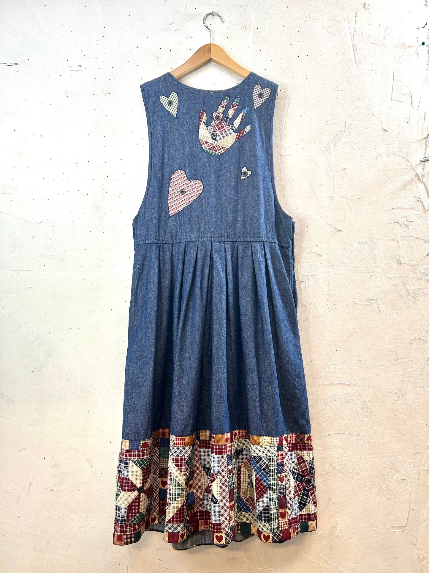 Vintage Denim Over Dress [A29353]