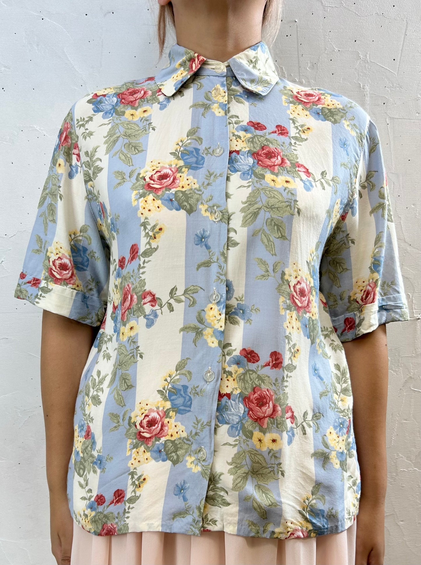 Vintage Viscose Shirt MADE IN ITALY [G27913]