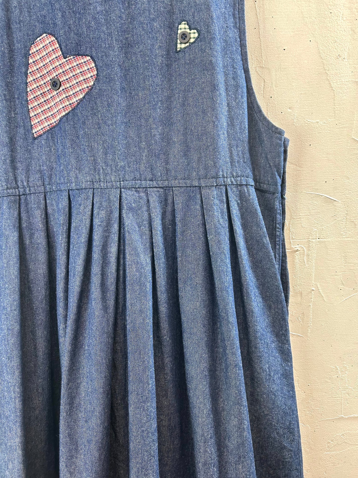 Vintage Denim Over Dress [A29353]